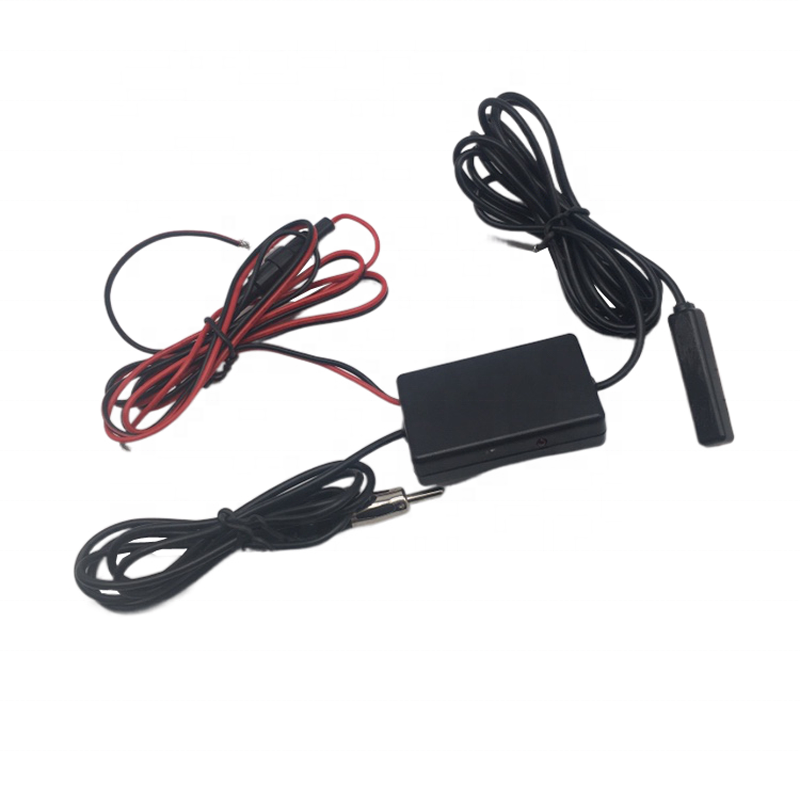 Audio FM Antenna DC12V-25mA FM+15dB AM+10dB Auto Antenna Signal Radio Booster For Car